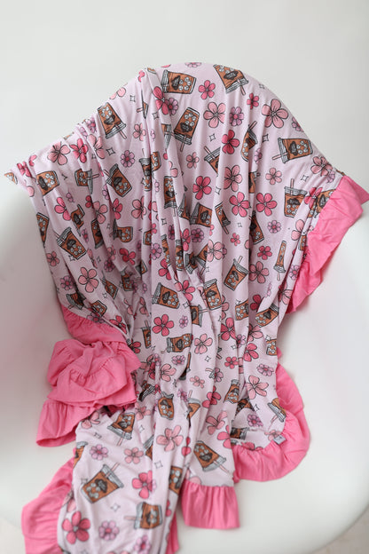 EXCLUSIVE A CUP OF DREAMS RUFFLE DREAM BLANKET