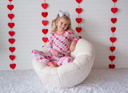 DREAMY PINK CHECKERS DREAM SET