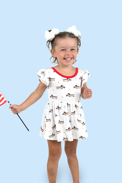 PRESTON'S AMERICAN PUPS DREAM BODYSUIT DRESS