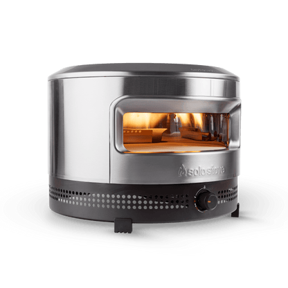 Solo Stove Pi Prime Gas Pizza Oven Outdoor | Portable, Stainless Steel Powerful Demi-Dome Heating, Cordierite Pizza Stone, Panoramic Opening, Perfect for Authentic Stone Baked Pizzas | Pizza Cooking Accessories