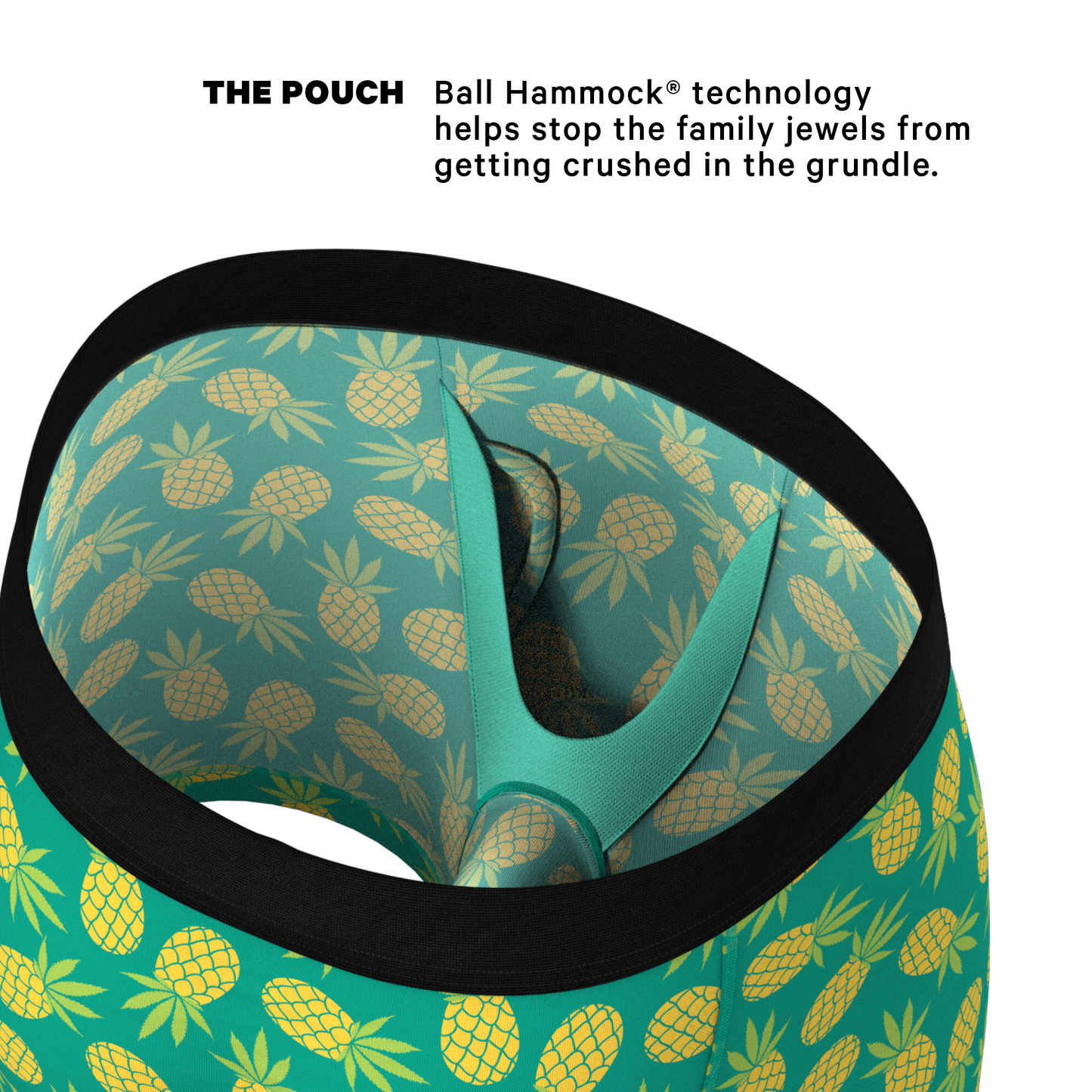 The Pineapple Express | Pineapple Ball Hammock® Pouch Underwear With Fly