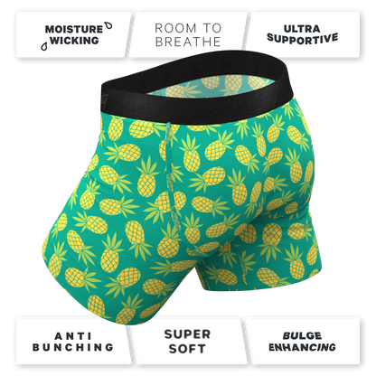 The Pineapple Express | Pineapple Ball Hammock® Pouch Underwear With Fly