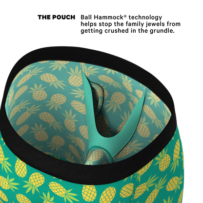 The Pineapple Express | Pineapple Long Leg Ball Hammock® Pouch Underwear With Fly