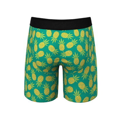 The Pineapple Express | Pineapple Long Leg Ball Hammock® Pouch Underwear With Fly