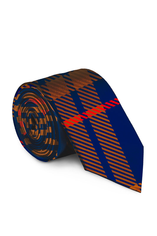 The Pipe Tobacco | Blue Plaid Party Tie