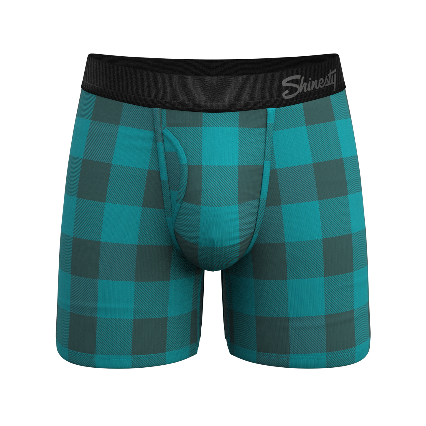 The Plaid And Simple | Green Buffalo Check Ball Hammock® Pouch Underwear With Fly