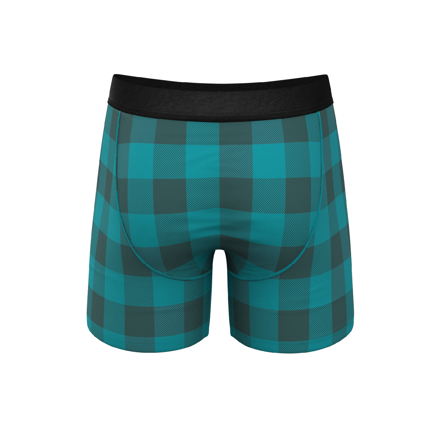 The Plaid And Simple | Green Buffalo Check Ball Hammock® Pouch Underwear