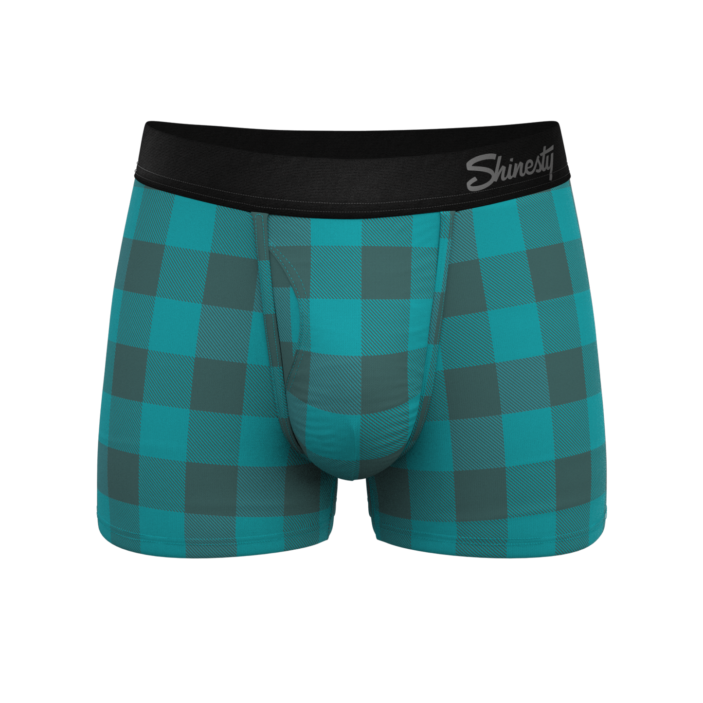 The Plaid And Simple | Green Buffalo Check Ball Hammock® Pouch Trunks Underwear