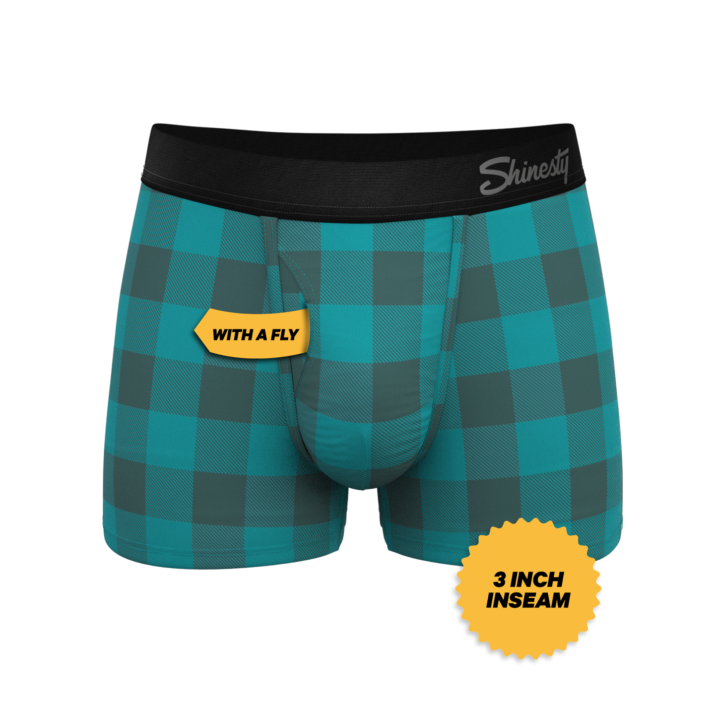 The Plaid And Simple | Green Buffalo Check Ball Hammock® Pouch Trunks Underwear