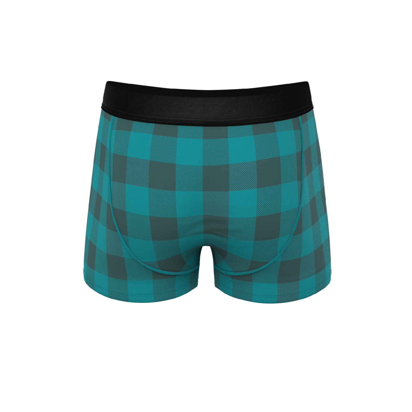 The Plaid And Simple | Green Buffalo Check Ball Hammock® Pouch Trunks Underwear