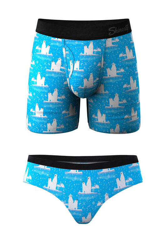 The Polar Plunge | Polar Bear Ball Hammock® Boxer With Fly and Cheeky Underwear Pack