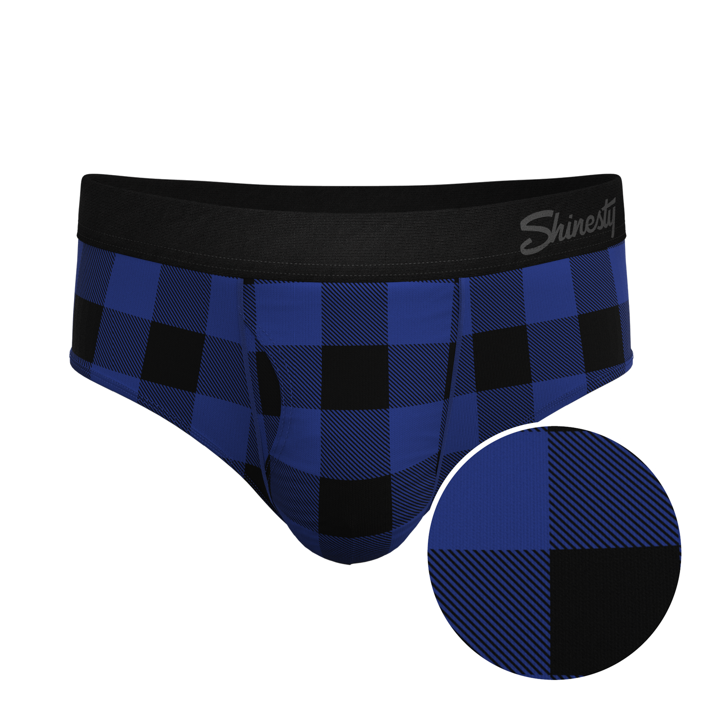 The Precious Plums | Blue Plaid Ball Hammock® Pouch Underwear Briefs