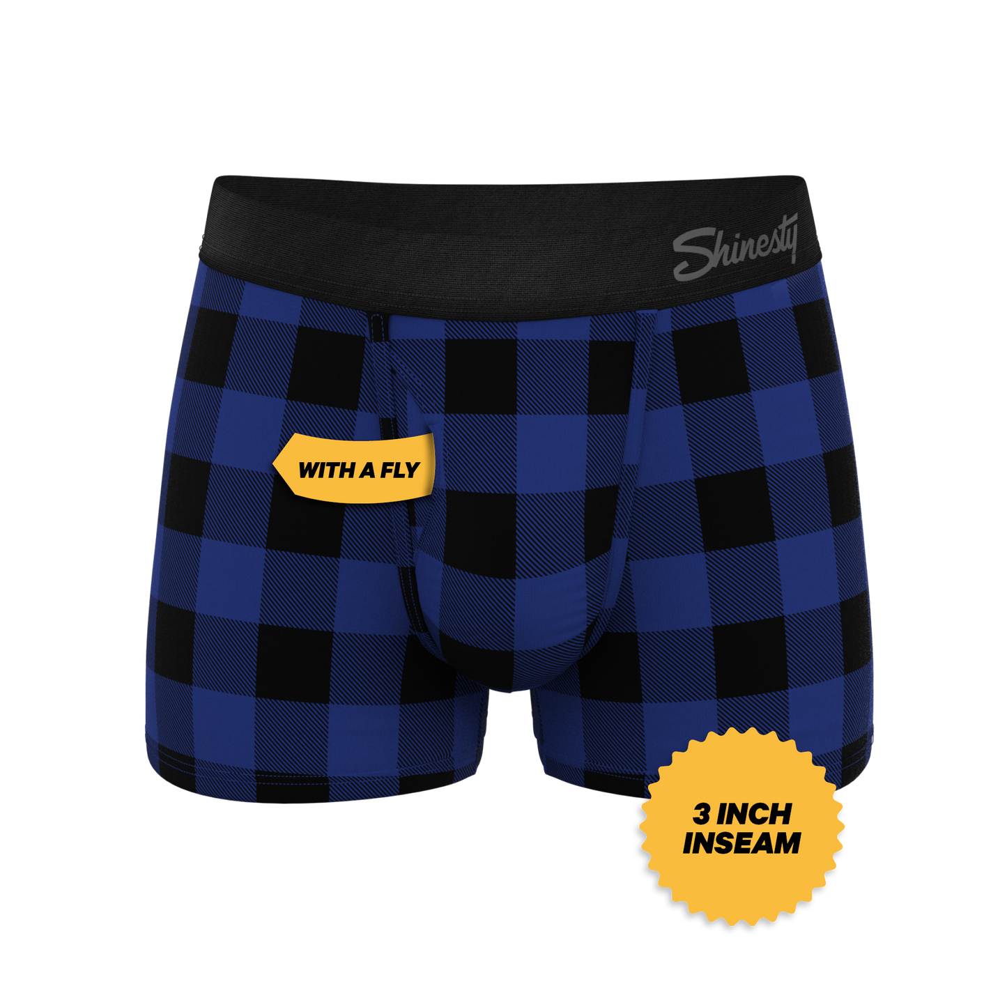 The Precious Plums | Blue Plaid Ball Hammock® Pouch Trunks Underwear