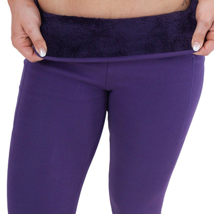 Fleece Lined Leggings | Purple