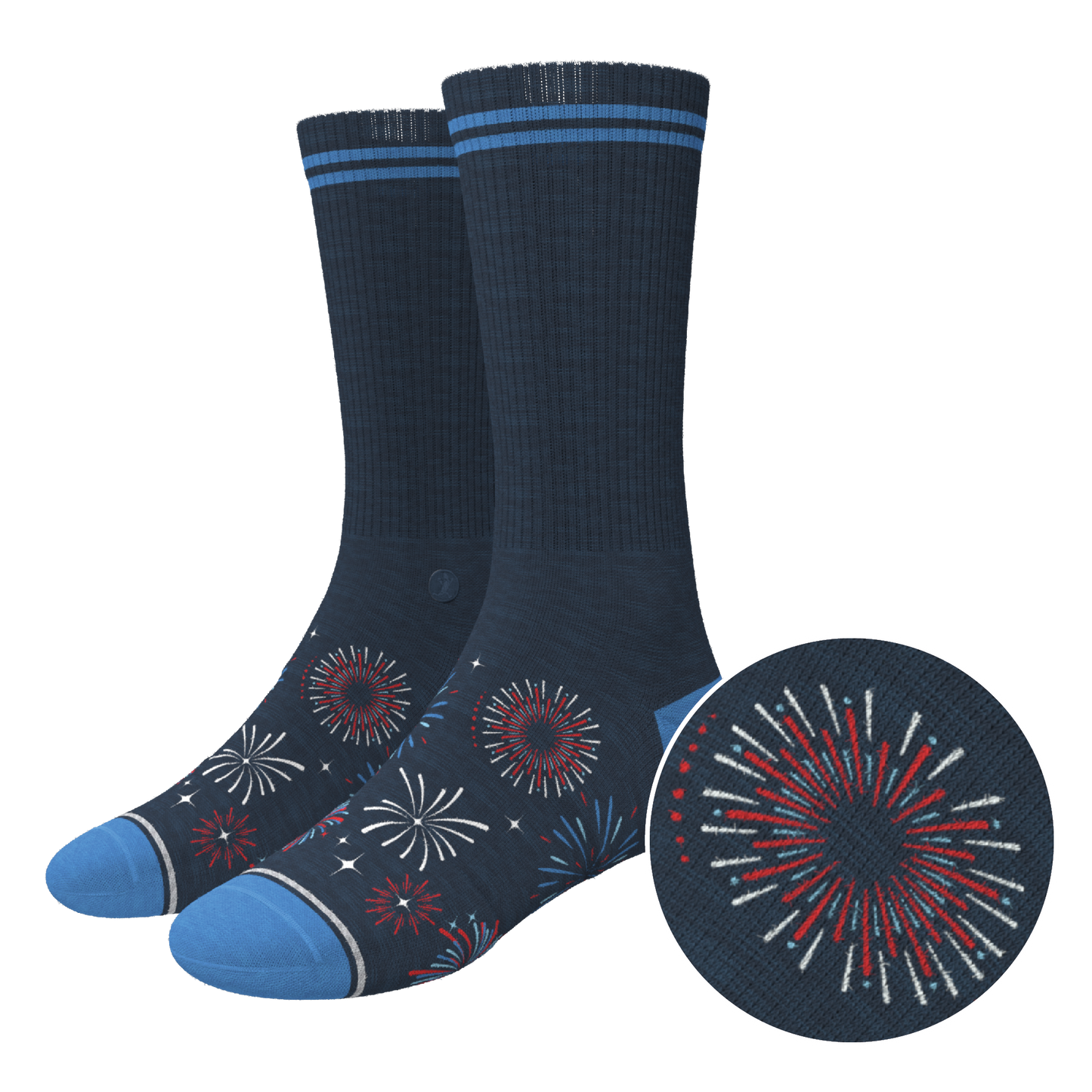 The Pyrotecnips | Naughty Fireworks Heel Hammock™ Crew Socks