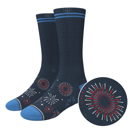 The Pyrotecnips | Naughty Fireworks Heel Hammock™ Crew Socks