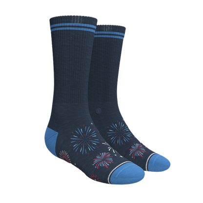 The Pyrotecnips | Naughty Fireworks Heel Hammock™ Crew Socks