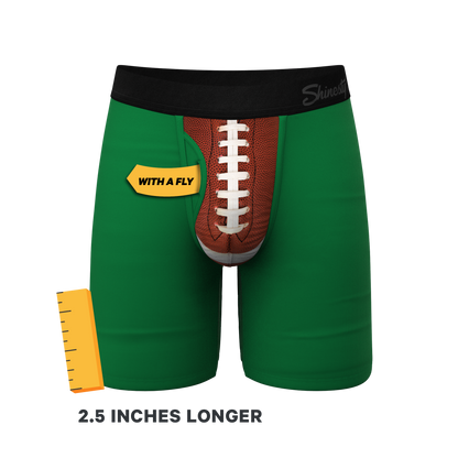 The Quarterback Sack | Football Long Leg Ball Hammock® Pouch Underwear With Fly