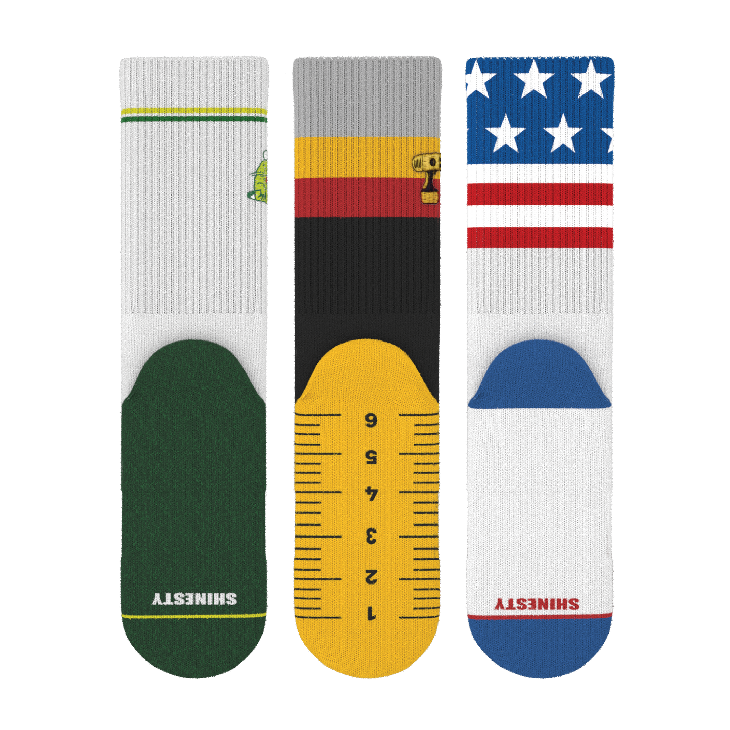 The Quintessential | Heel Hammock™ Crew Socks 3 Pack