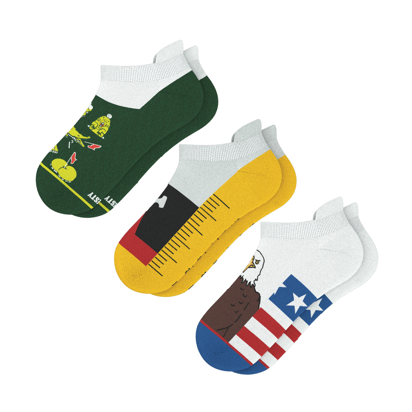 The Quintessential | Heel Hammock™ Ankle Socks 3 Pack