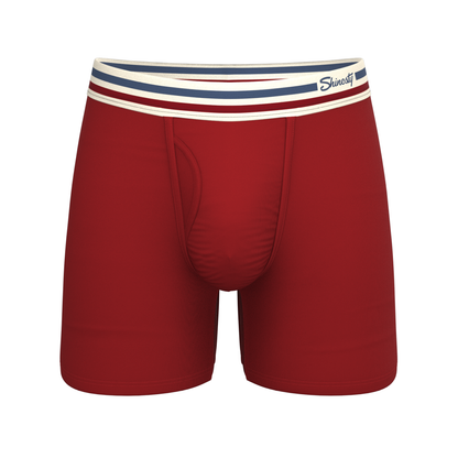 The Ready or Not | Bright Red Retro Ball Hammock® Pouch Underwear With Fly