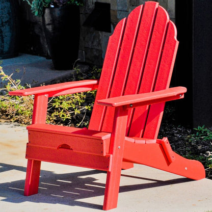 New Tradition Folding Adirondack Chair by ResinTeak