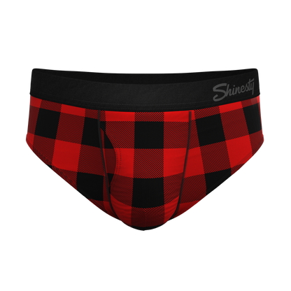 The Red & Black Lumberjack | Buffalo Check Ball Hammock® Pouch Underwear Briefs