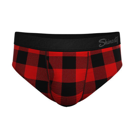 The Red & Black Lumberjack | Buffalo Check Ball Hammock® Pouch Underwear Briefs