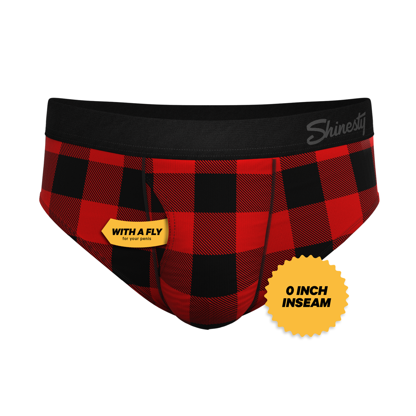 The Red & Black Lumberjack | Buffalo Check Ball Hammock® Pouch Underwear Briefs