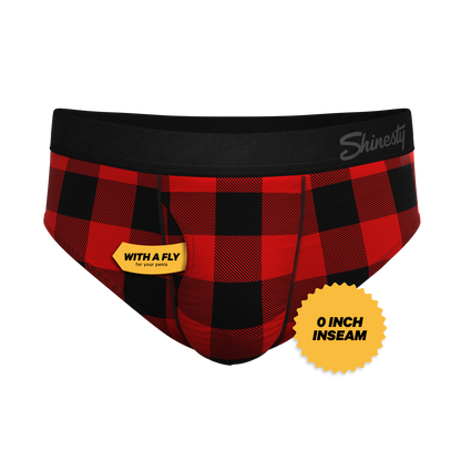 The Red & Black Lumberjack | Buffalo Check Ball Hammock® Pouch Underwear Briefs