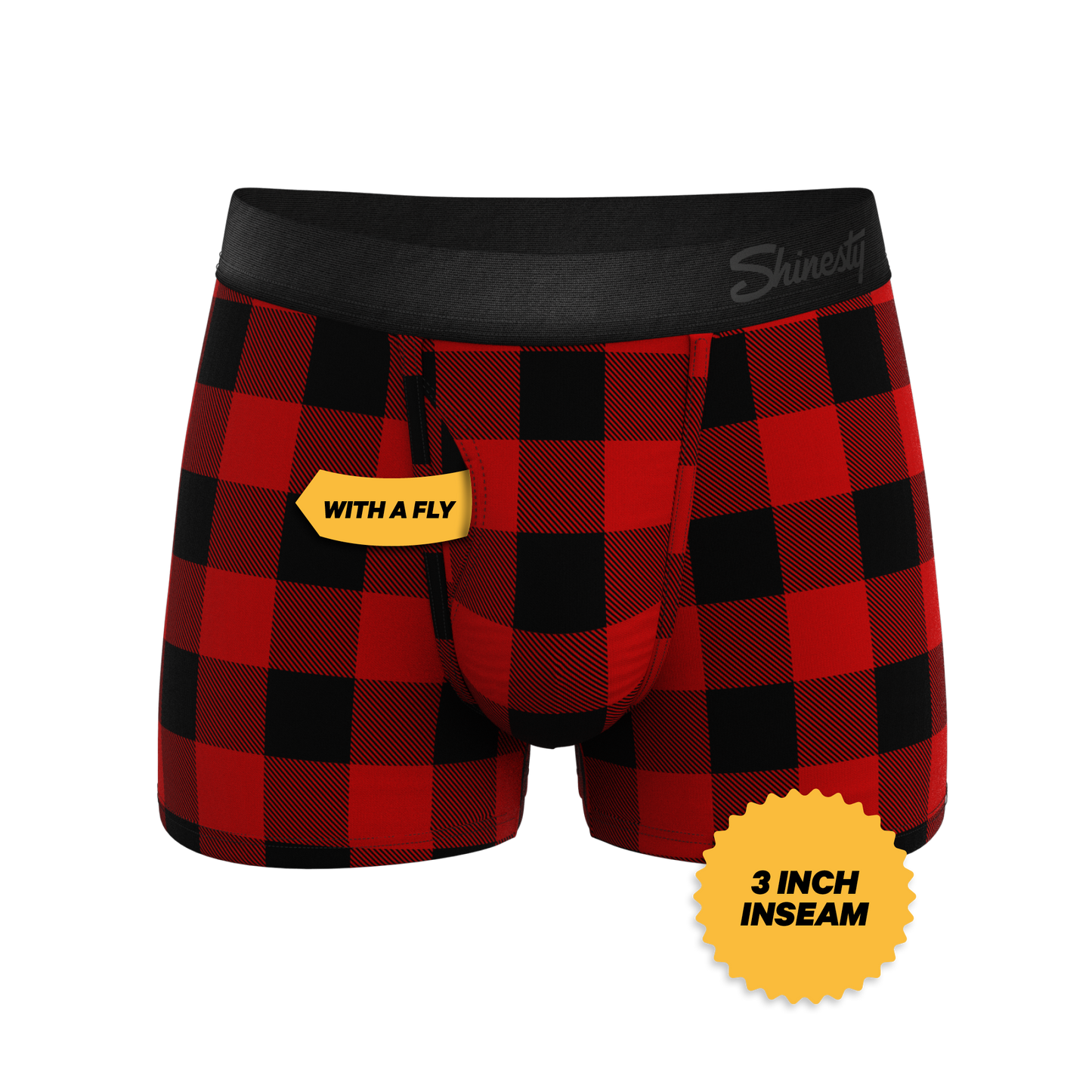 The Red & Black Lumberjack | Buffalo Check Ball Hammock® Pouch Trunks Underwear