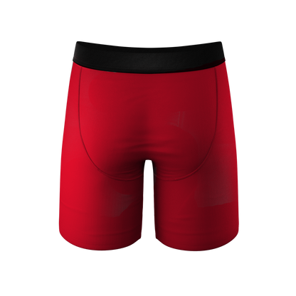 The Red Dress Effect | Red Long Leg Ball Hammock® Pouch Underwear With Fly