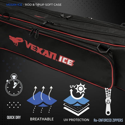 36.5" Ice Fishing Combo Rod Tackle Bag