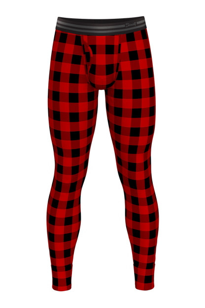 The Red & Black Lumberjack | Buffalo Check Ball Hammock® Long Johns