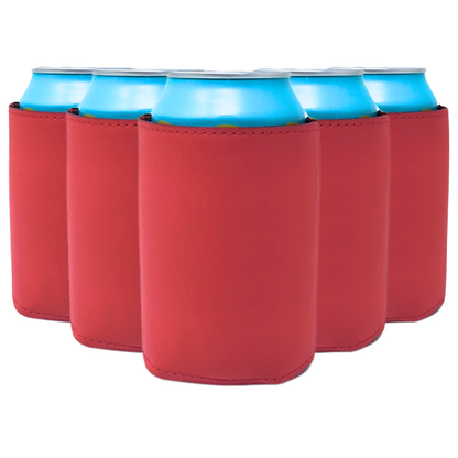 Standard-Size Leatherette Can Coolers