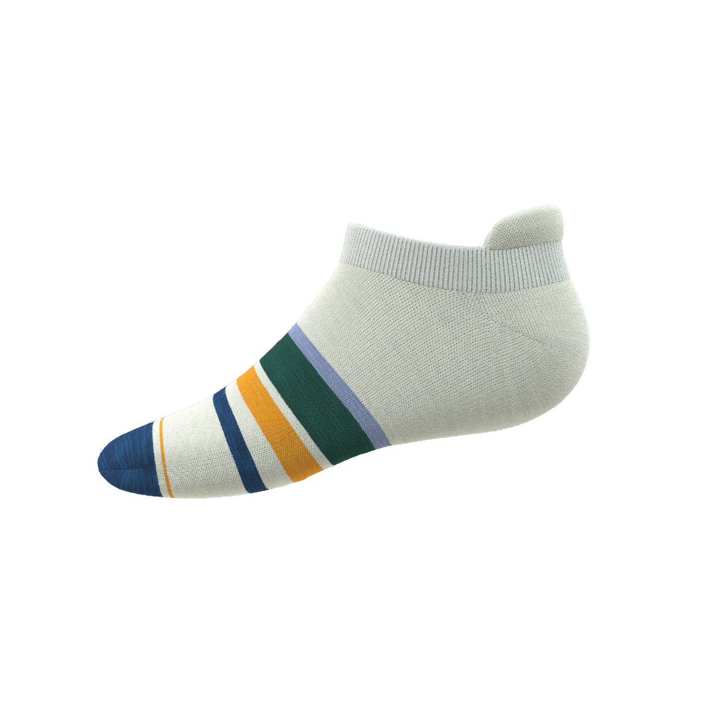 The Retro Actives | Retro Stripe Heel Hammock™ Ankle Socks