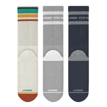 Retro Classics | Heel Hammock™ Crew Socks 3 Pack