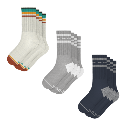 The Retro Guy | Heel Hammock™ Crew Socks 6 Pack