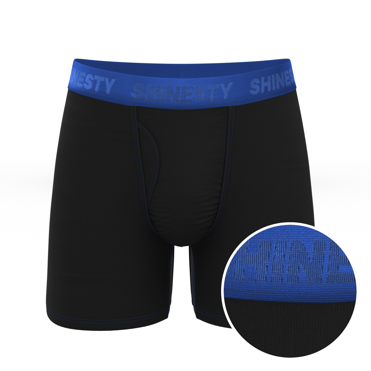 The Rhythm & Blues | Black and Blue Ball Hammock® Pouch Underwear With Fly