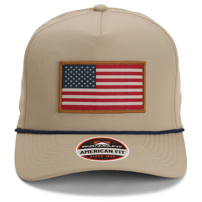 Ridgeline American Flag Trucker Hat Rope Cap