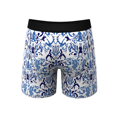 The Risqué Rorschach  | Blue Willow Ball Hammock® Pouch Underwear