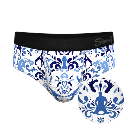 The Risqué Rorschach  | Blue Willow Ball Hammock® Pouch Underwear Briefs