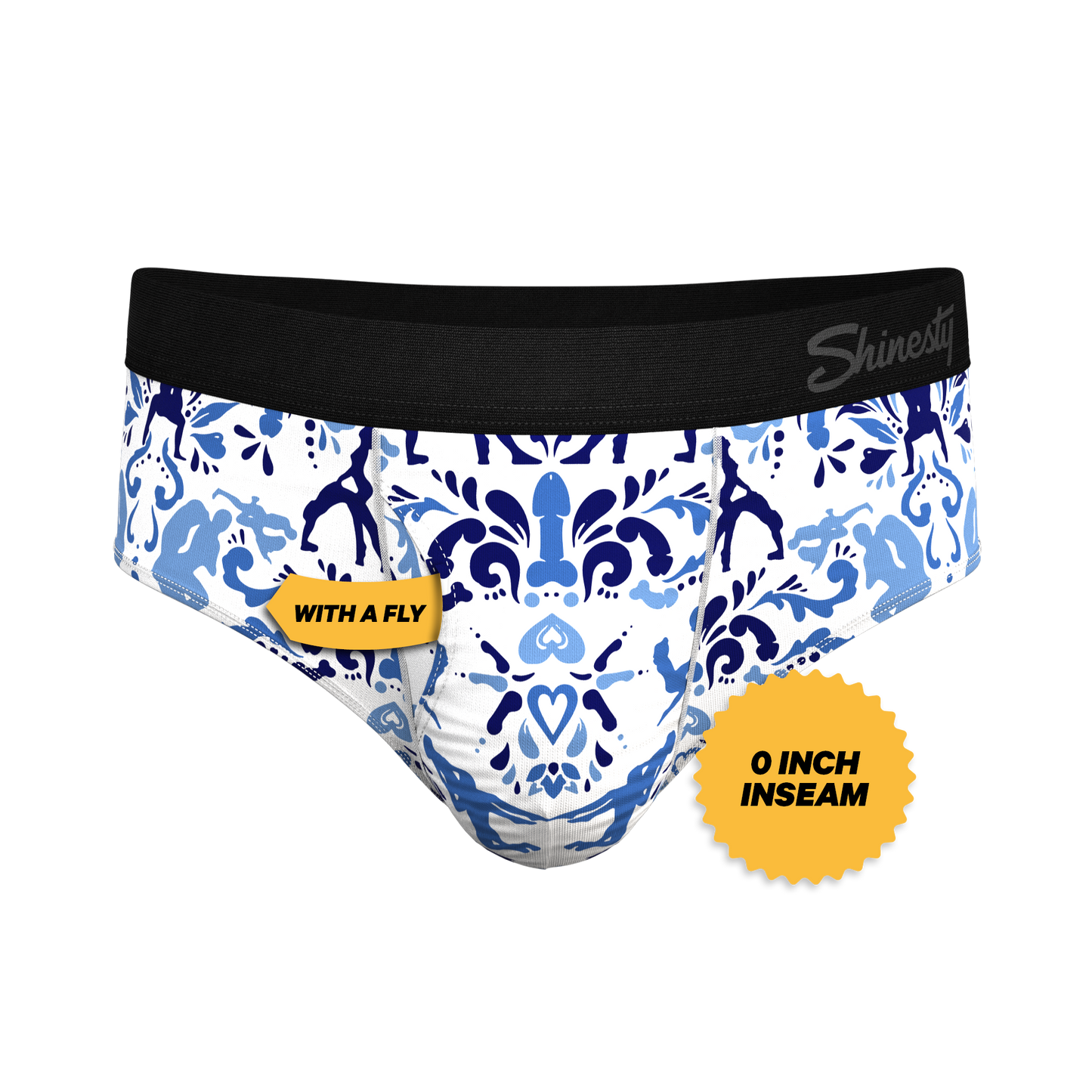 The Risqué Rorschach  | Blue Willow Ball Hammock® Pouch Underwear Briefs