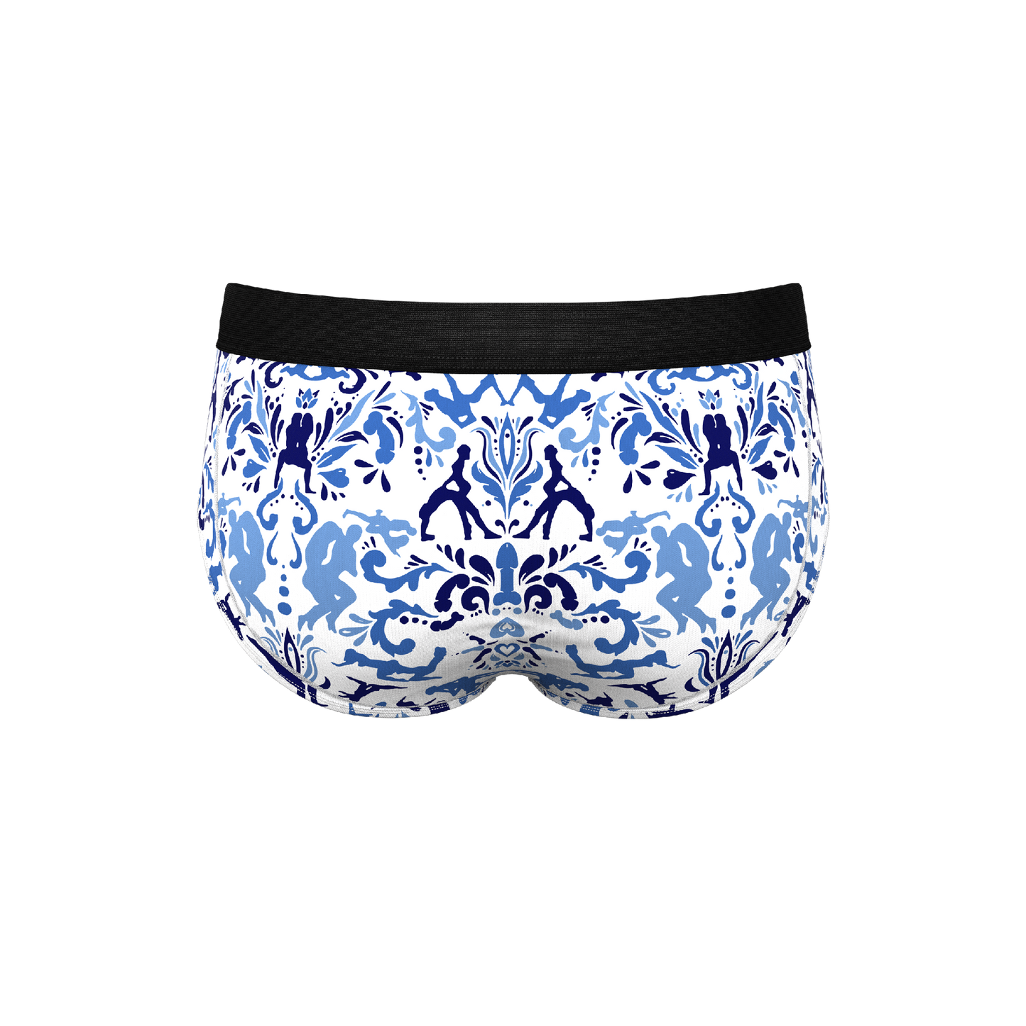 The Risqué Rorschach  | Blue Willow Ball Hammock® Pouch Underwear Briefs