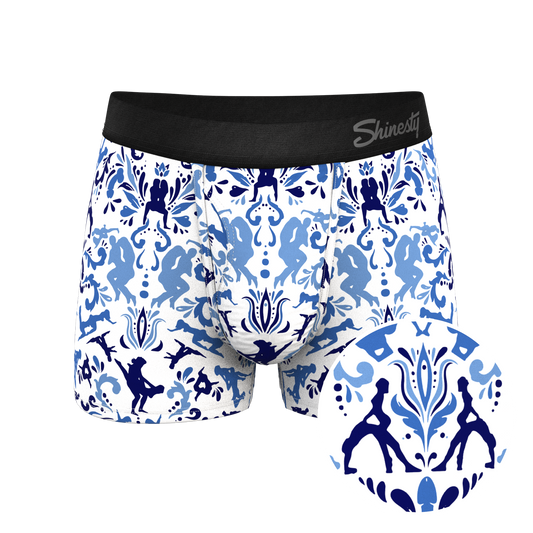 The Risqué Rorschach  | Blue Willow Ball Hammock® Pouch Trunks Underwear