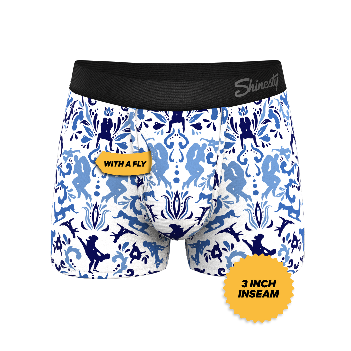 The Risqué Rorschach  | Blue Willow Ball Hammock® Pouch Trunks Underwear