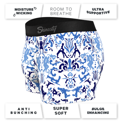 The Risqué Rorschach  | Blue Willow Ball Hammock® Pouch Trunks Underwear