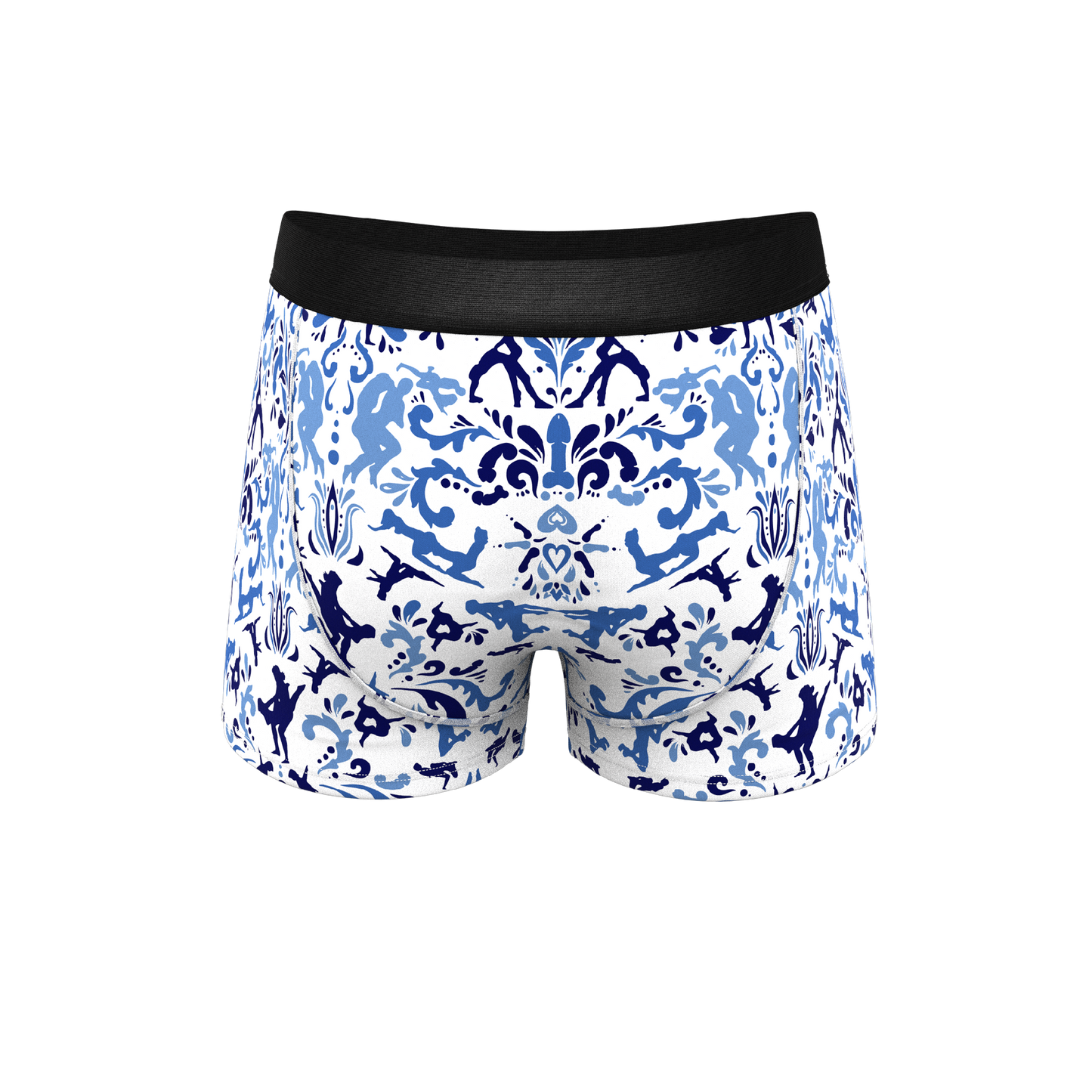 The Risqué Rorschach  | Blue Willow Ball Hammock® Pouch Trunks Underwear