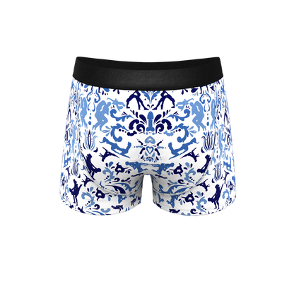 The Risqué Rorschach  | Blue Willow Ball Hammock® Pouch Trunks Underwear