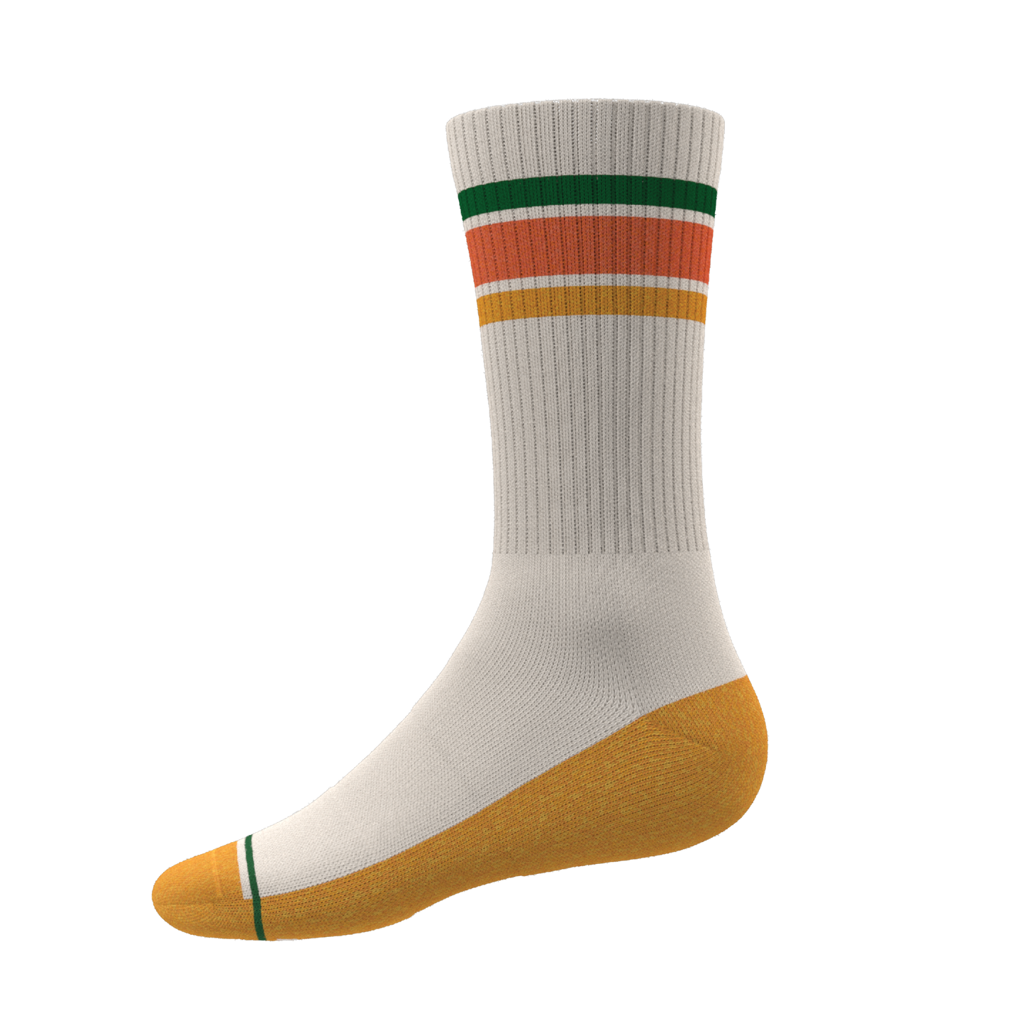 The Roller Rink | Retro Stripes Heel Hammock™ Crew Socks